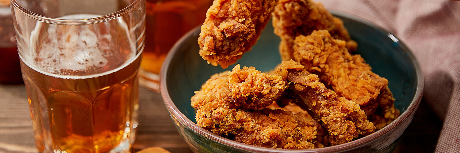 Chicken tenders made with macadamia nuts
